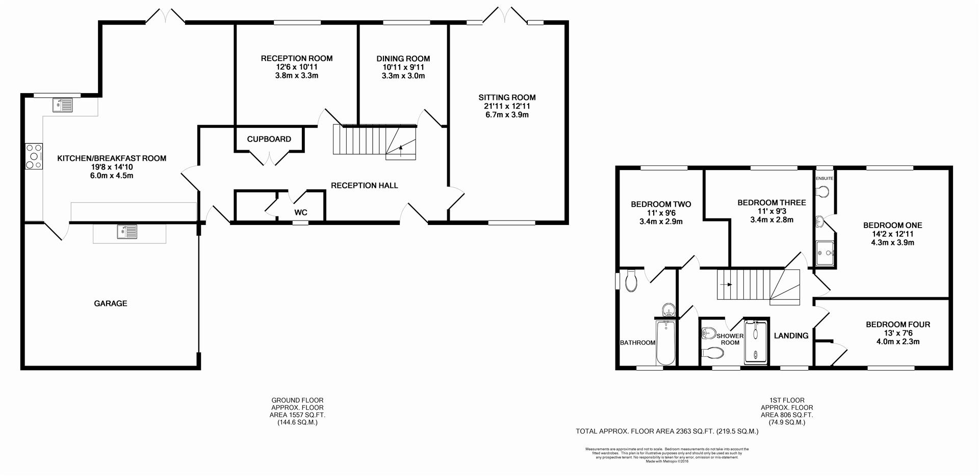 Floorplan for Tower Hill, Horsham